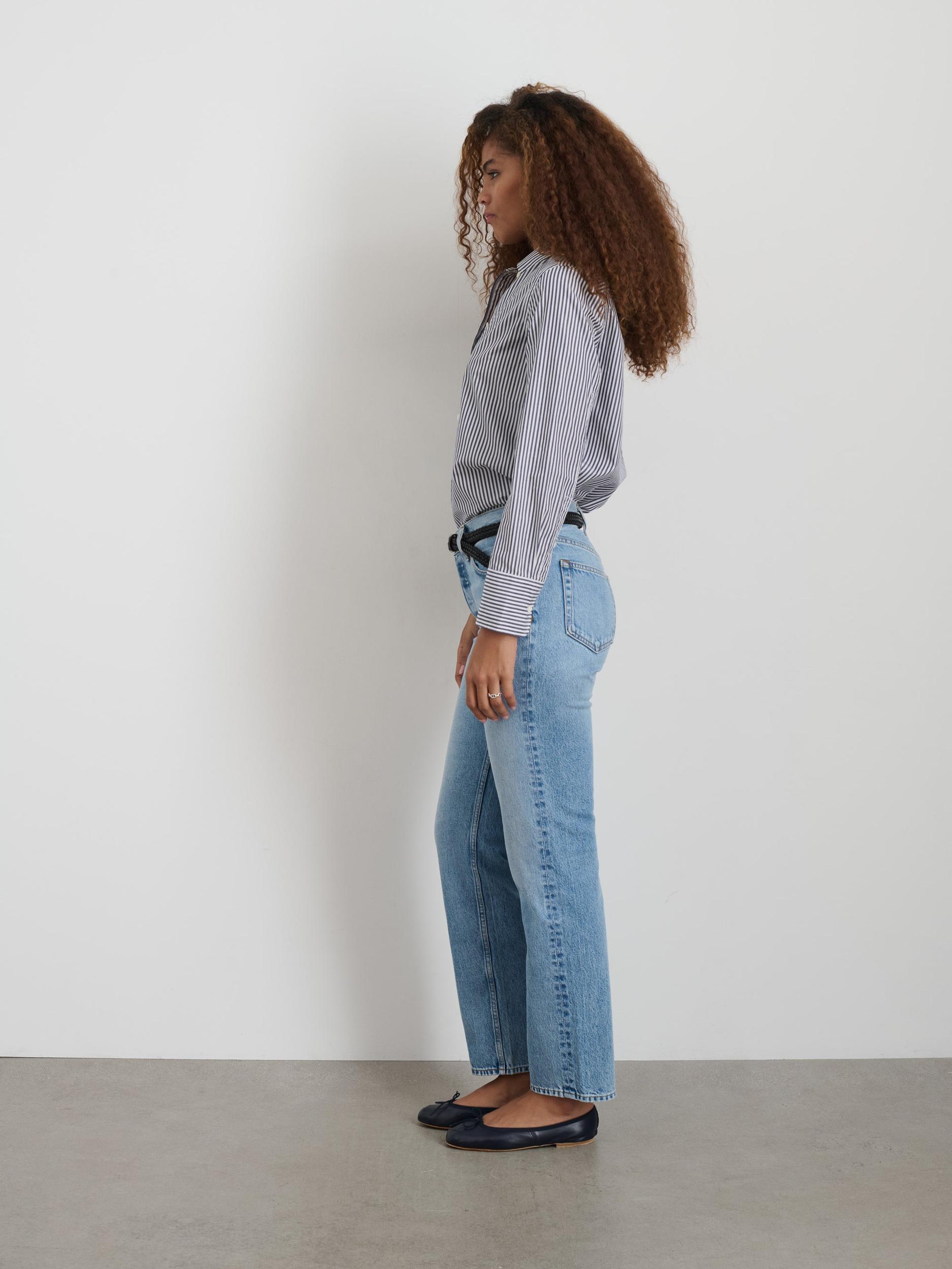 Val Shirt in Striped Poplin Product Image