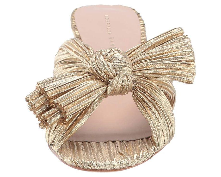 Dahlia Pleated Knot Mule with Ankle Strap Product Image