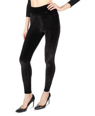 MeMoi Womens Velvet High-Waist Shaping Leggings Product Image