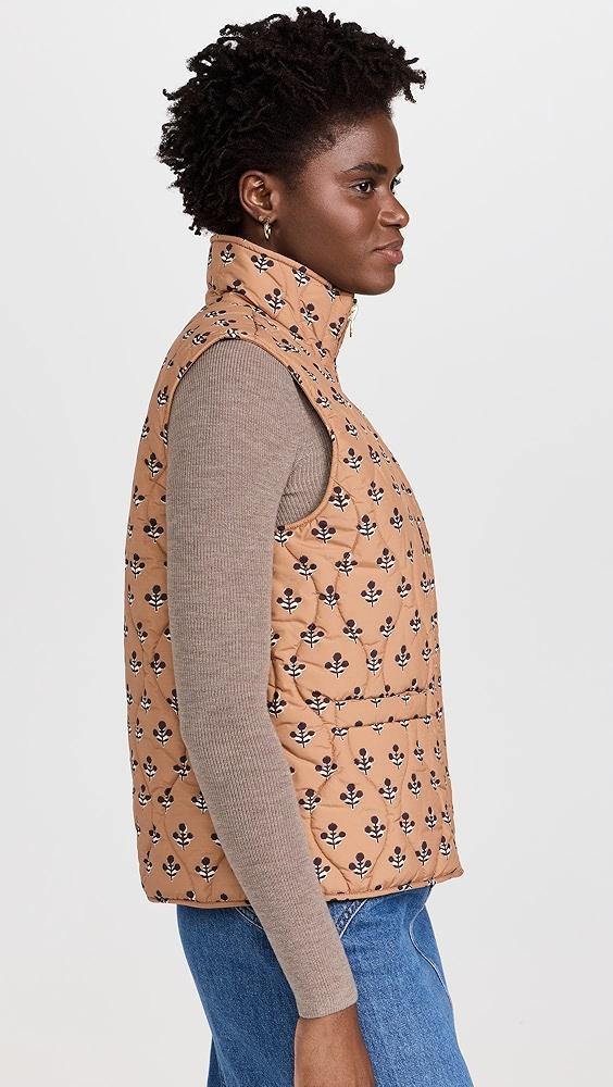 Marea Flower Block Print Quilted Vest | Shopbop Product Image