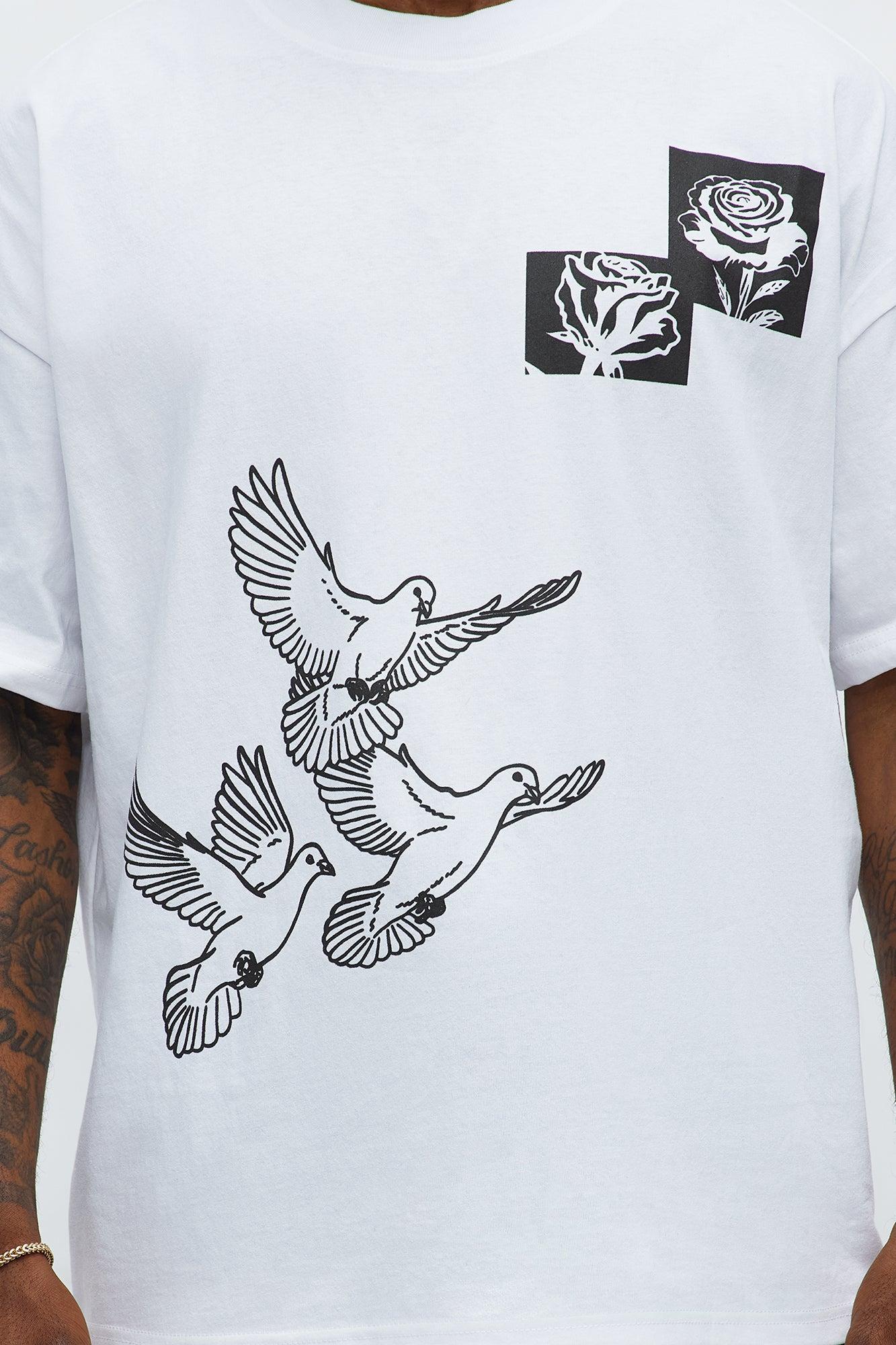 Birds Of A Feather Oversized Short Sleeve Tee - White Male Product Image