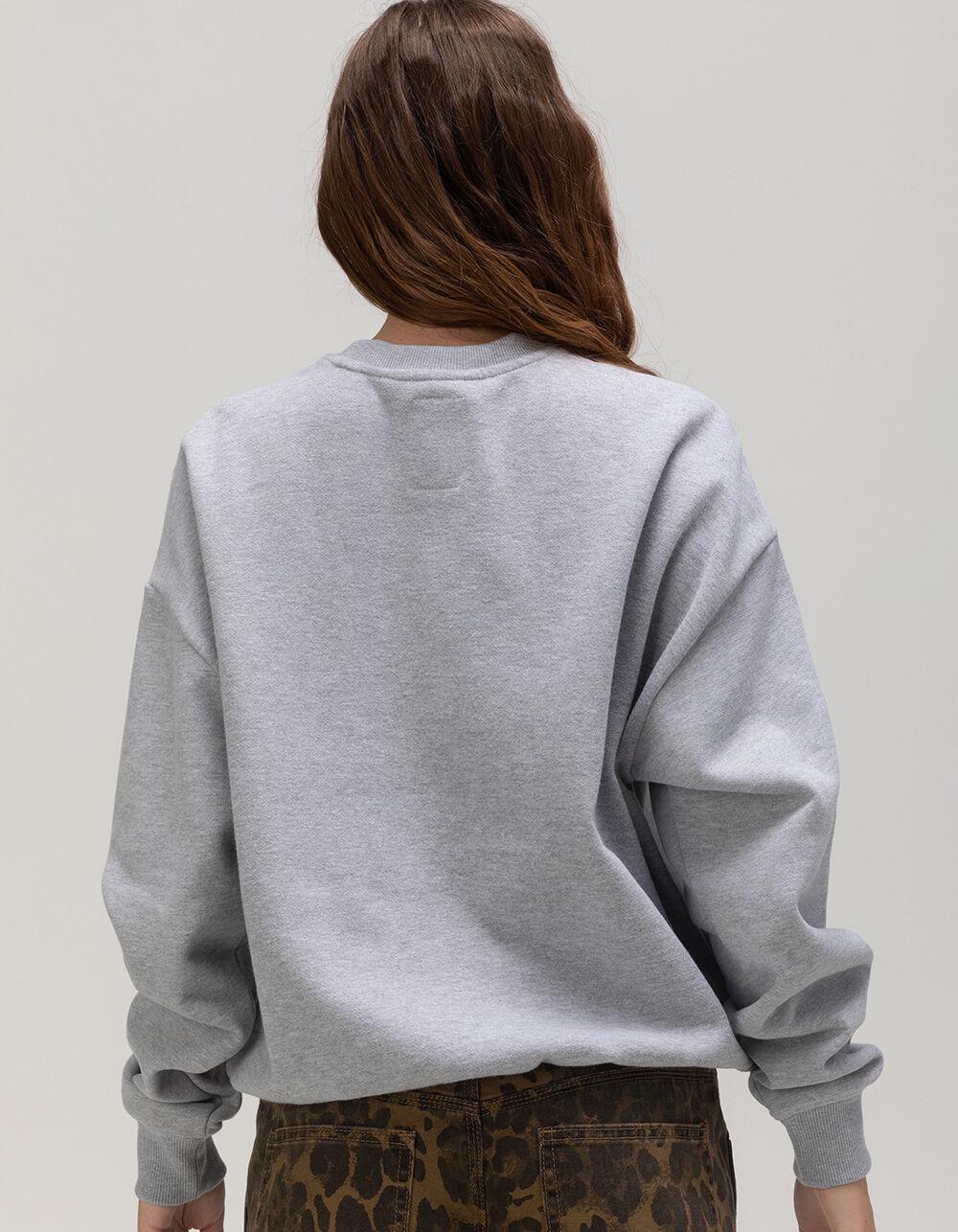 RSQ x Peanuts Stay Spooky Mens Oversized Crewneck Sweatshirt - HEATHER GRAY Product Image