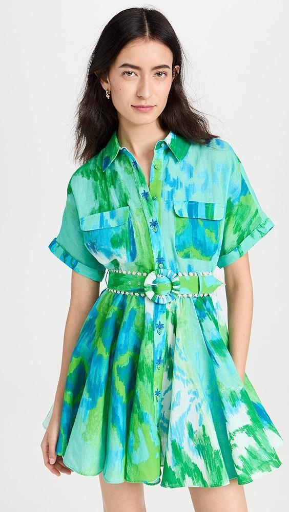 Hemant and Nandita Short Dress With Buckle Belt | Shopbop Product Image