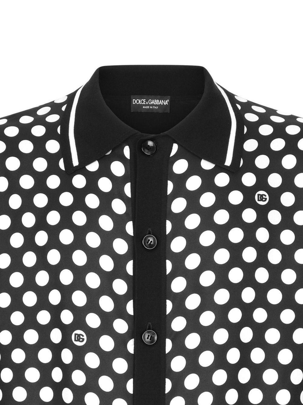 polka-dot short-sleeve shirt Product Image