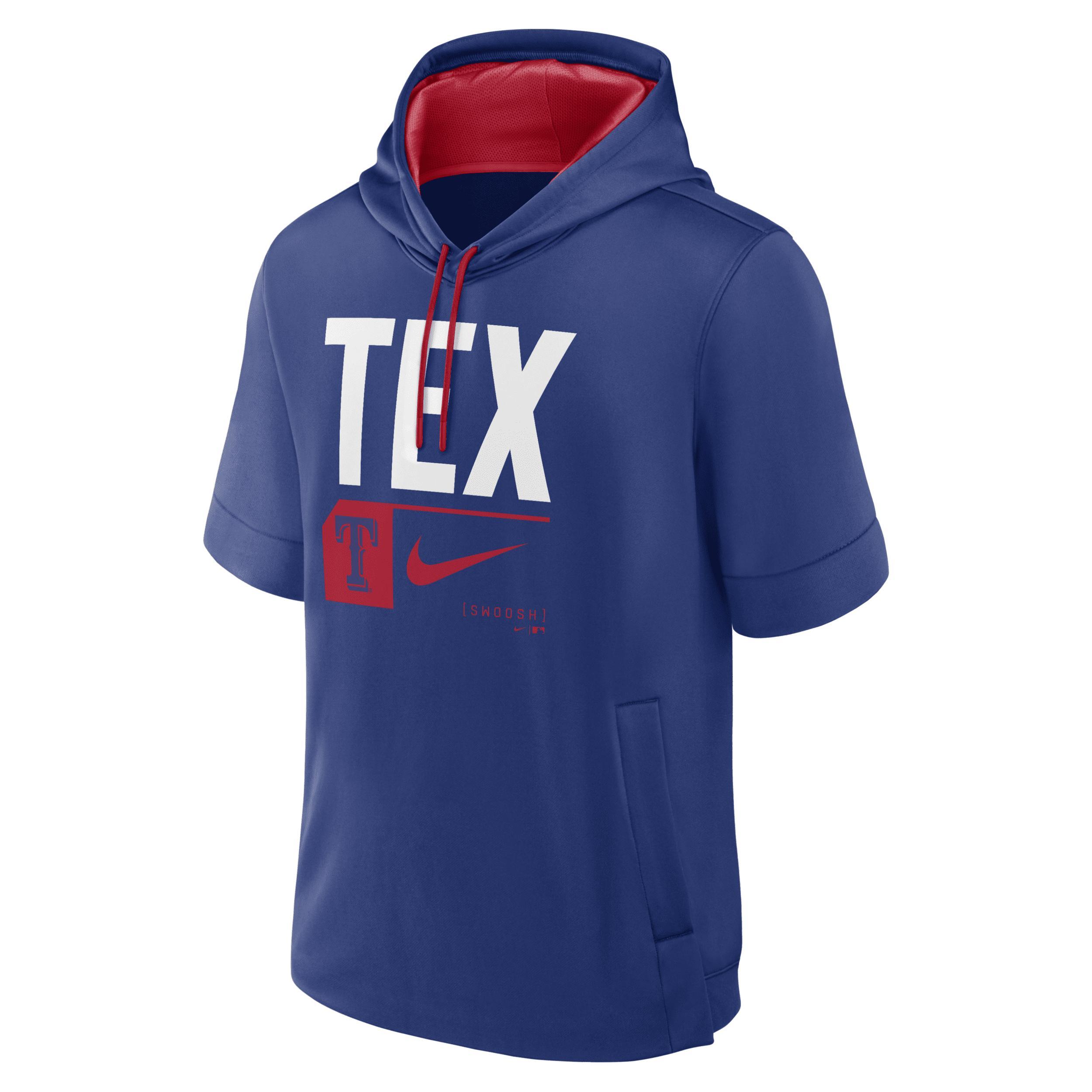 Men's Nike Red Philadelphia Phillies Tri Code Lockup Short Sleeve Pullover Hoodie, Size: 2XL Product Image