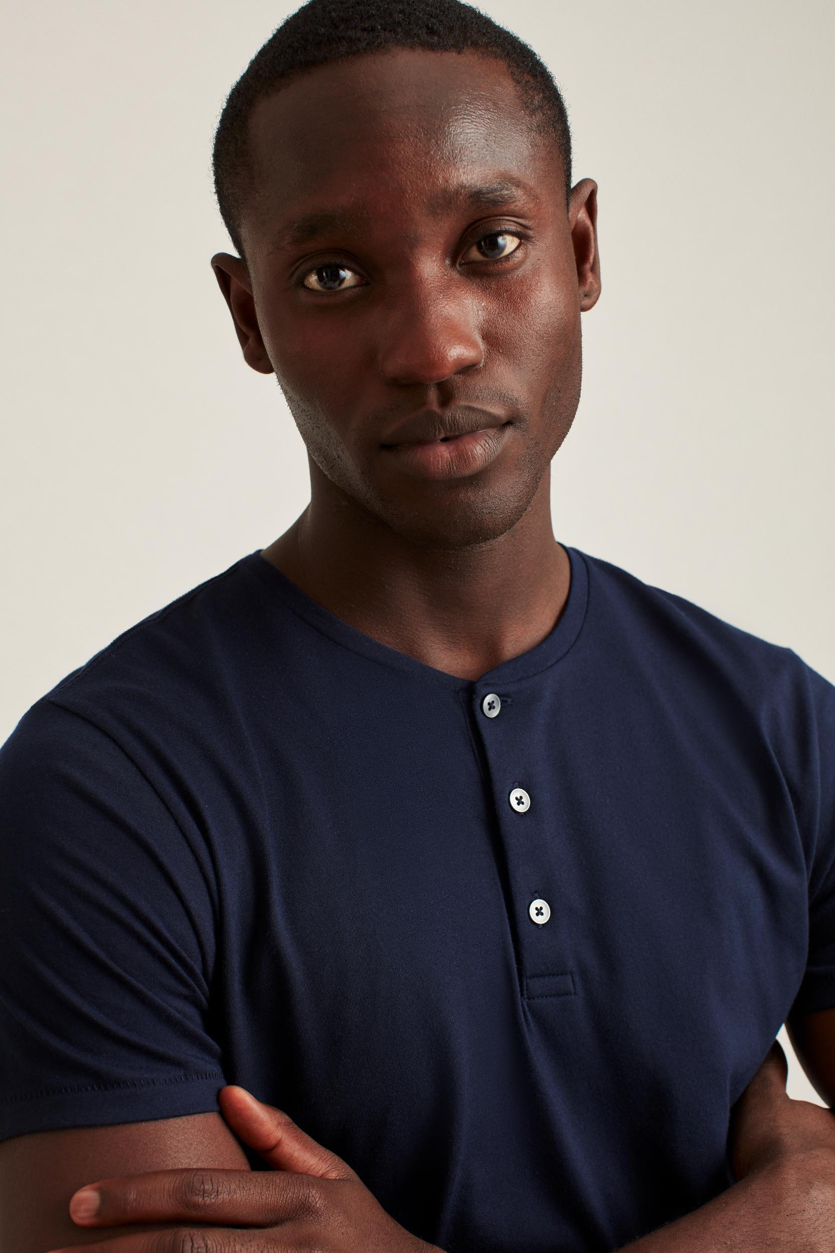 Pima Performance Short Sleeve Henley Product Image