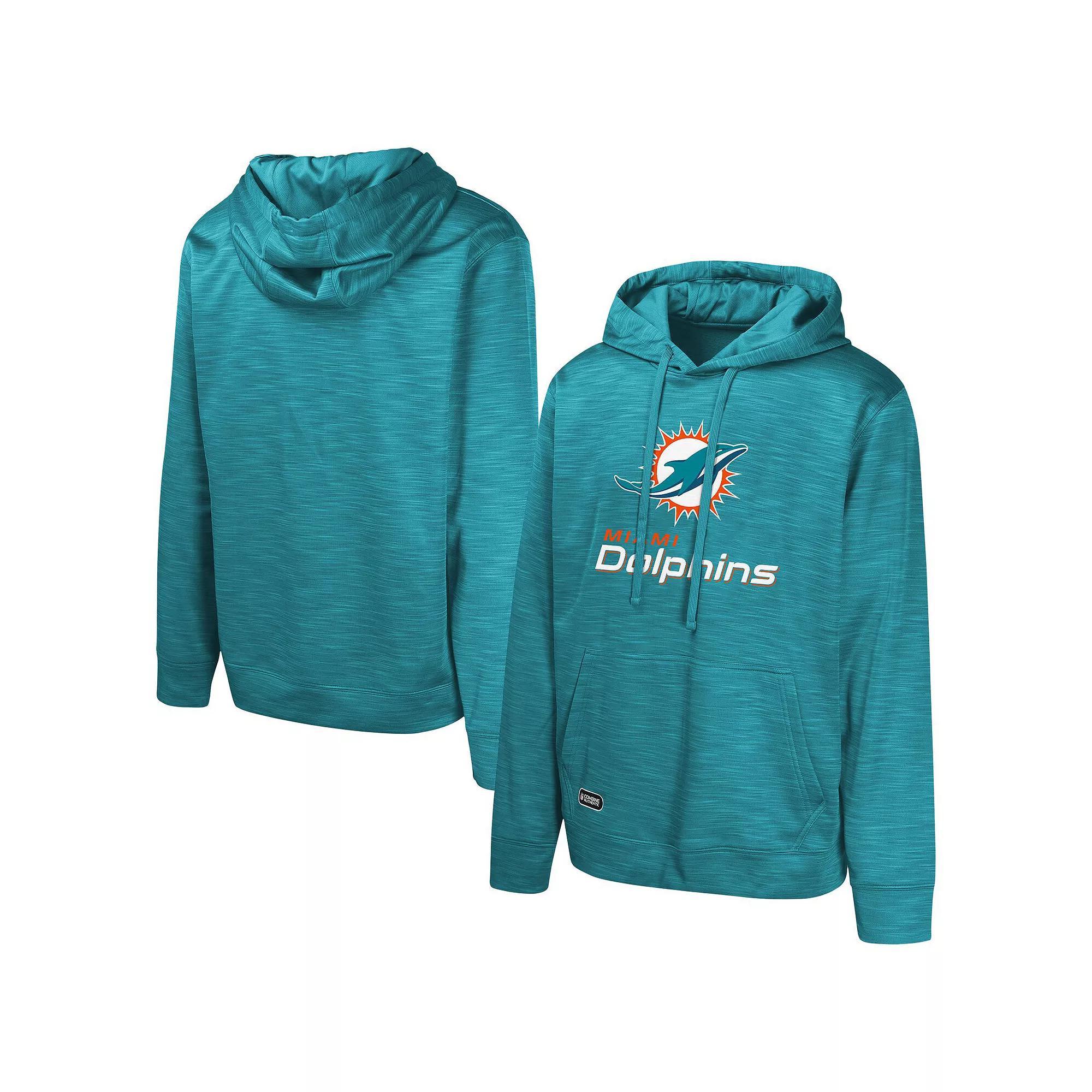 Men's Orange Denver Broncos Streak Fleece Pullover Hoodie, Size: Large Product Image