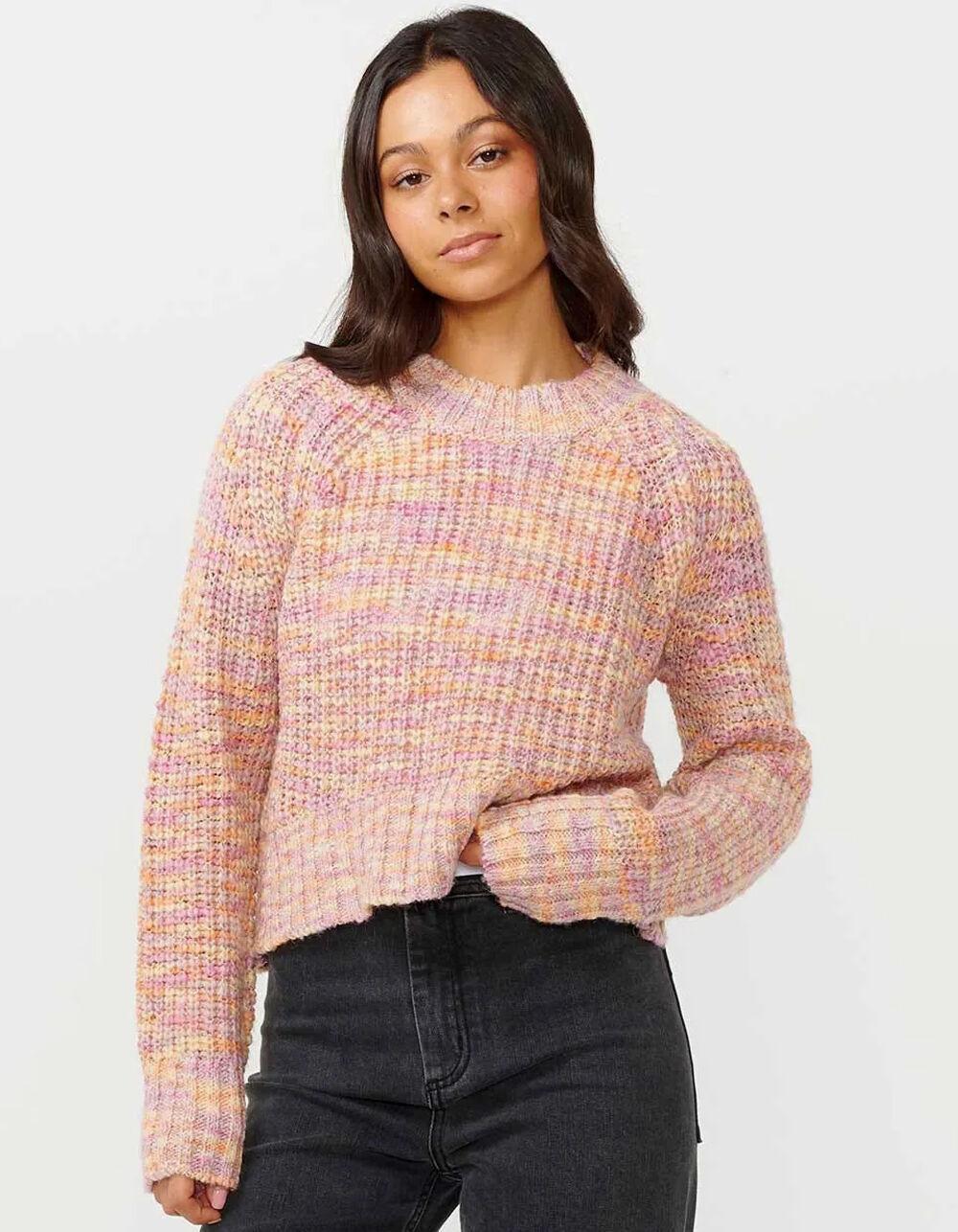 RIP CURL Beach Party Womens Sweater - PINK COMBO Product Image