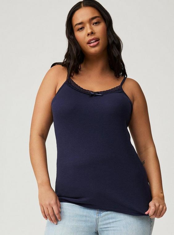 Lace Trim V-Neck Cami Product Image