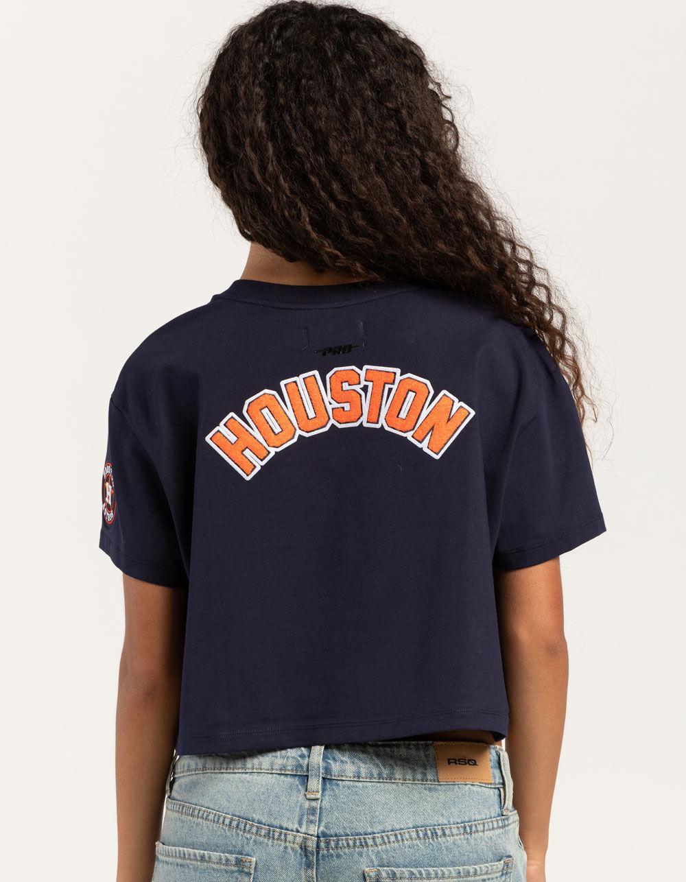 PRO STANDARD Houston Astros Womens Boxy Tee - BLUE Product Image