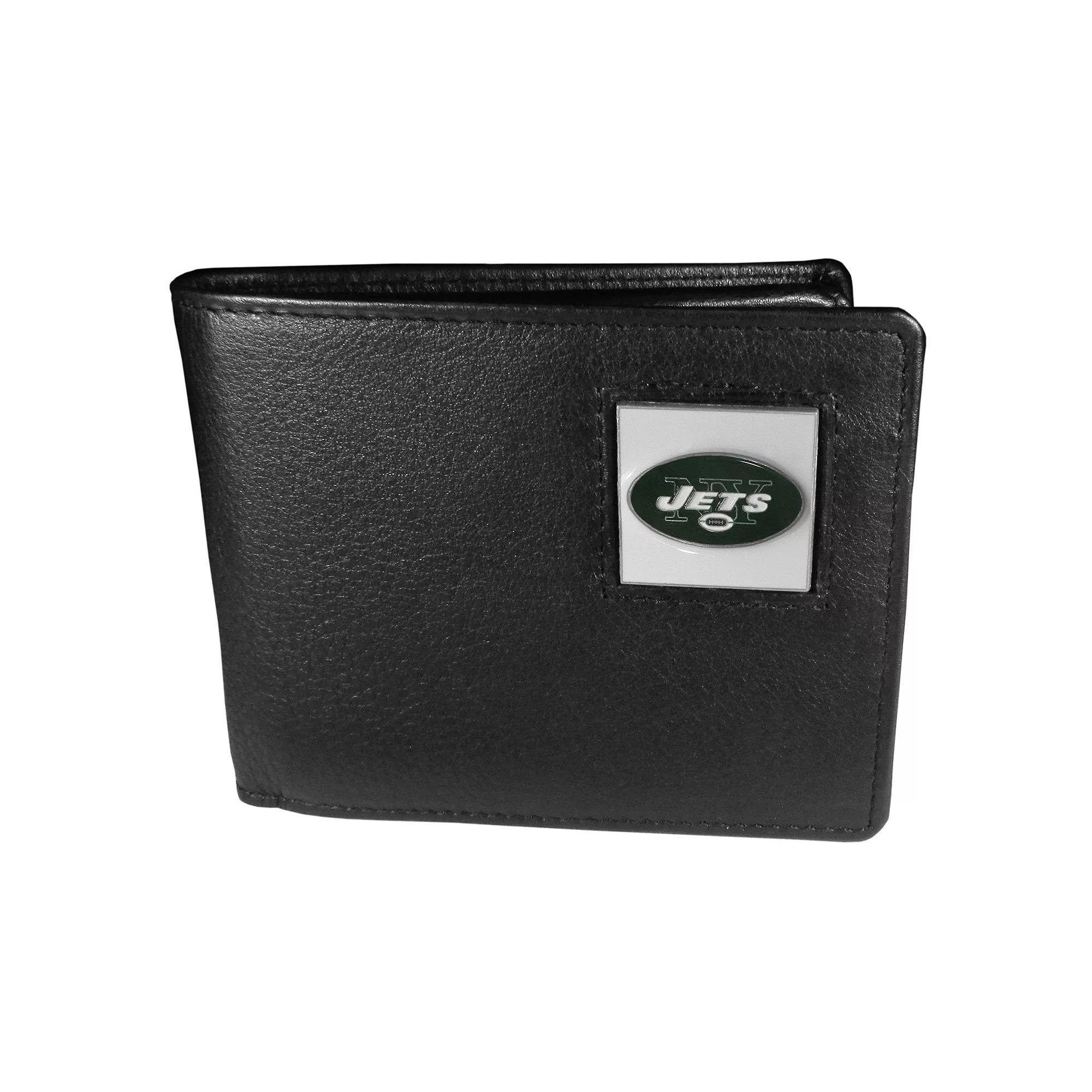 Men's New York Jets Bifold Wallet, Black Product Image