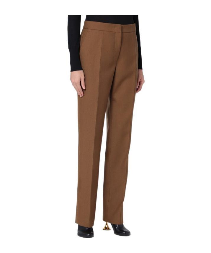 JIL SANDER Creased Casual Pants In Brown Product Image