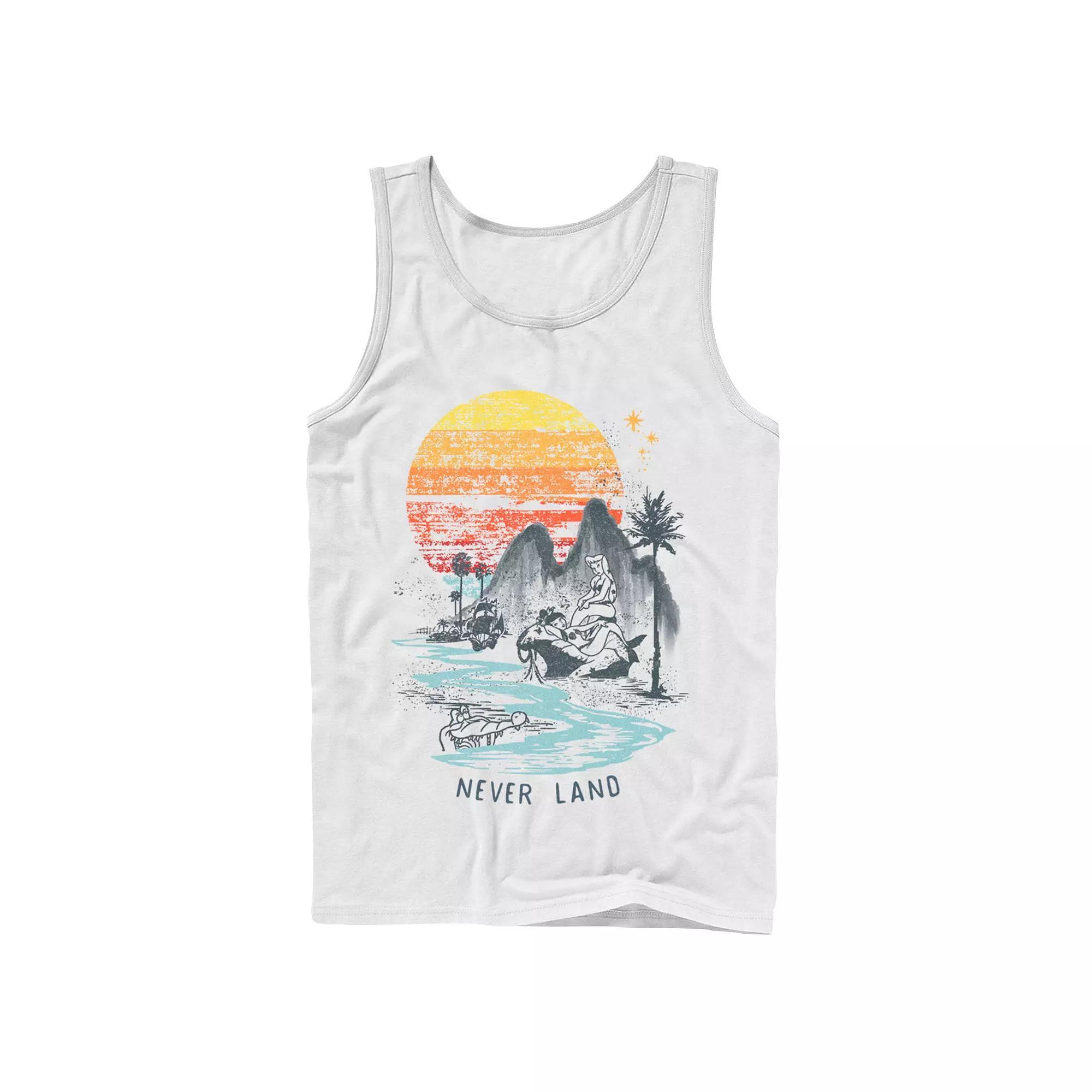 Mens Disney Peter Pan Mermaids In Never Land Tank Top Product Image