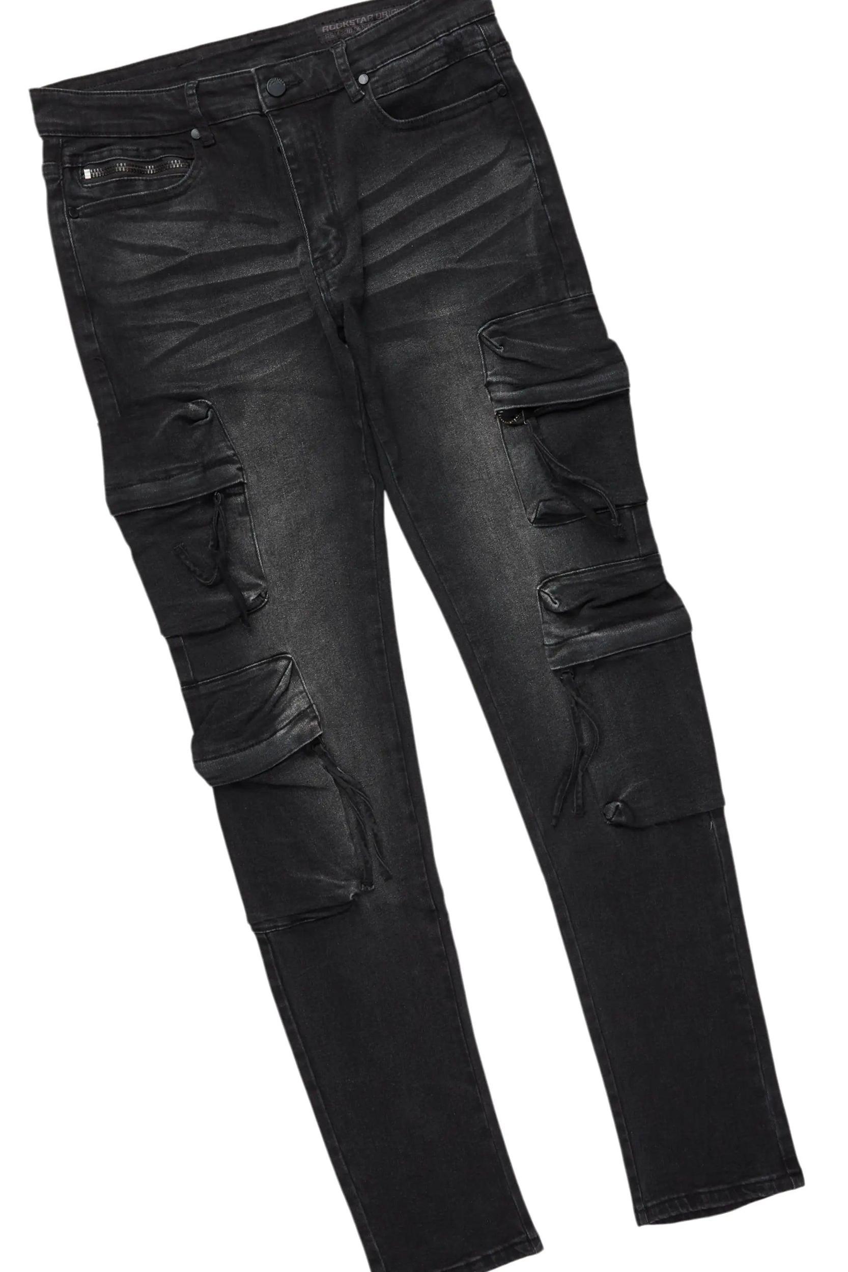 Schtupp Black Hoodie/Slim Fit Jean Set Male Product Image