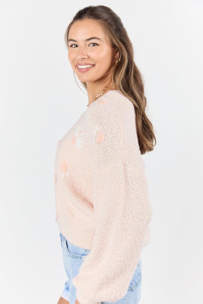 Here Goes Nothing Pink Floral Cardigan FINAL SALE Product Image