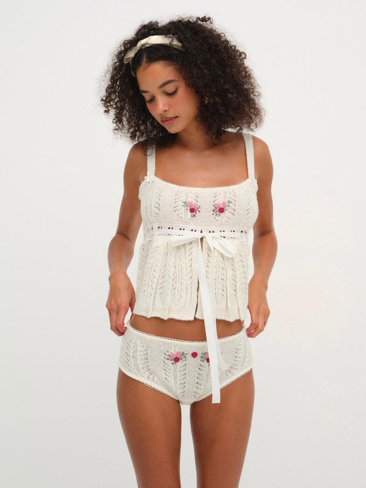 Nathalie Top — Ivory Product Image