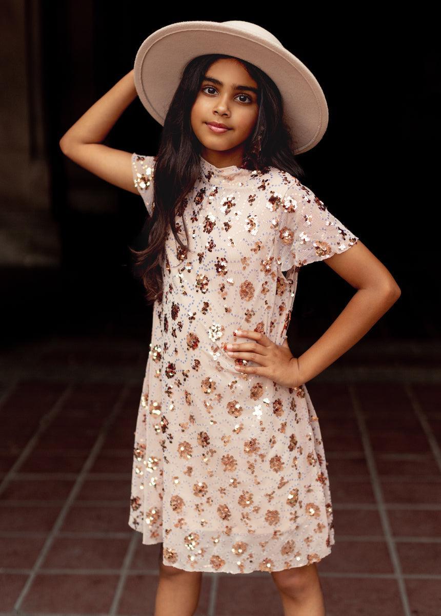 Ansel Dress in Shell Girls Product Image