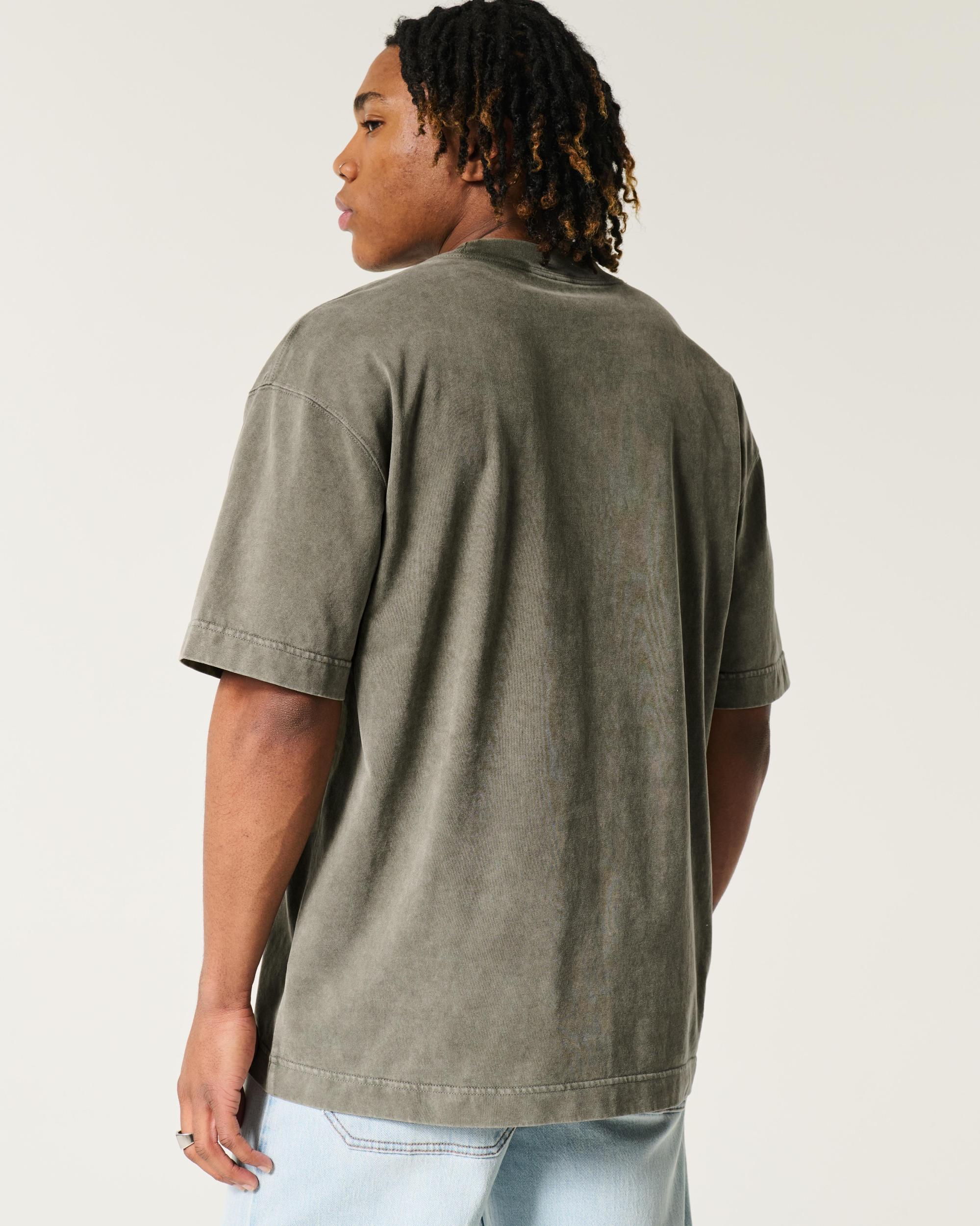 Boxy Heavyweight Washed Crew T-Shirt Product Image