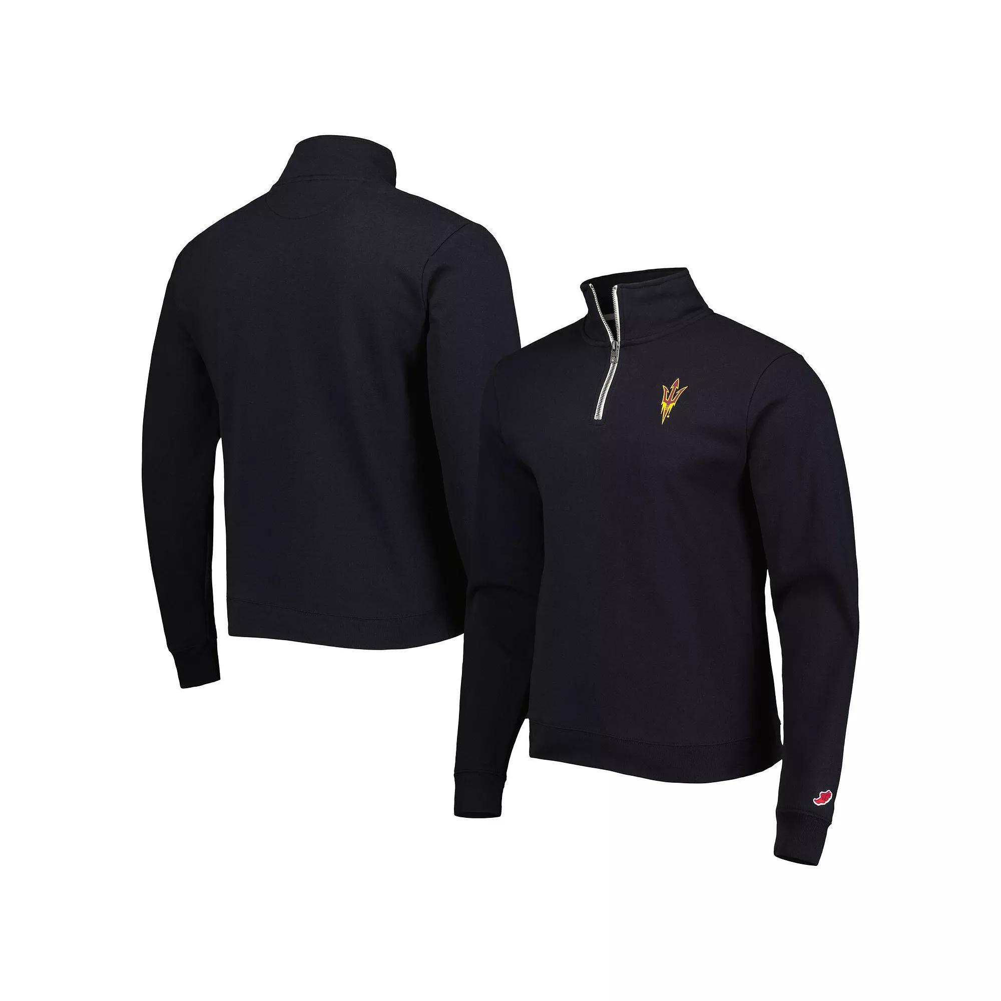 Mens League Collegiate Wear Arizona State Sun Devils Stack Essential Lightweight Fleece Quarter-Zip Sweatshirt Product Image
