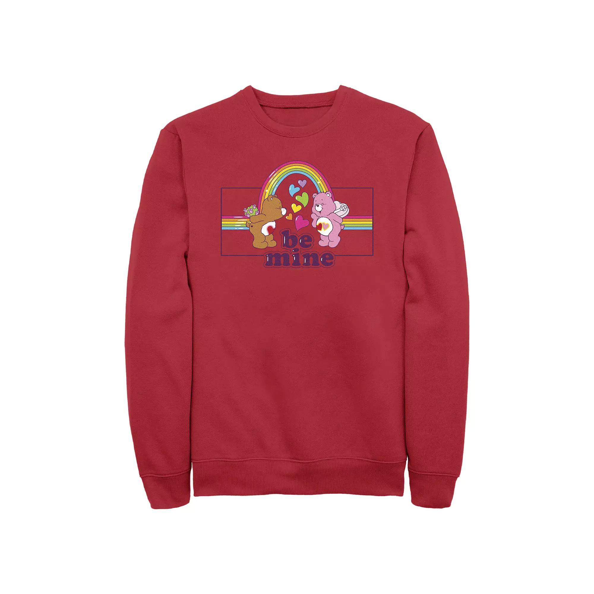 Men's Care Bears Be Mine Graphic Fleece, Size: Large, Red Product Image