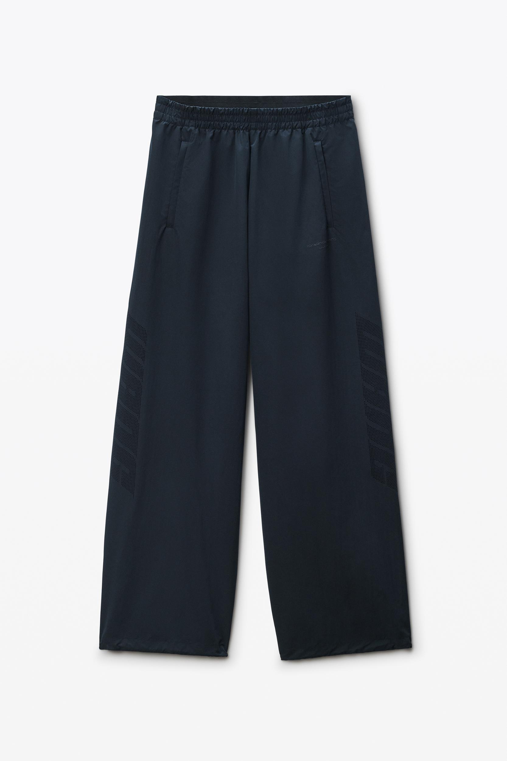 Black Perforated Logo Track Pants Product Image
