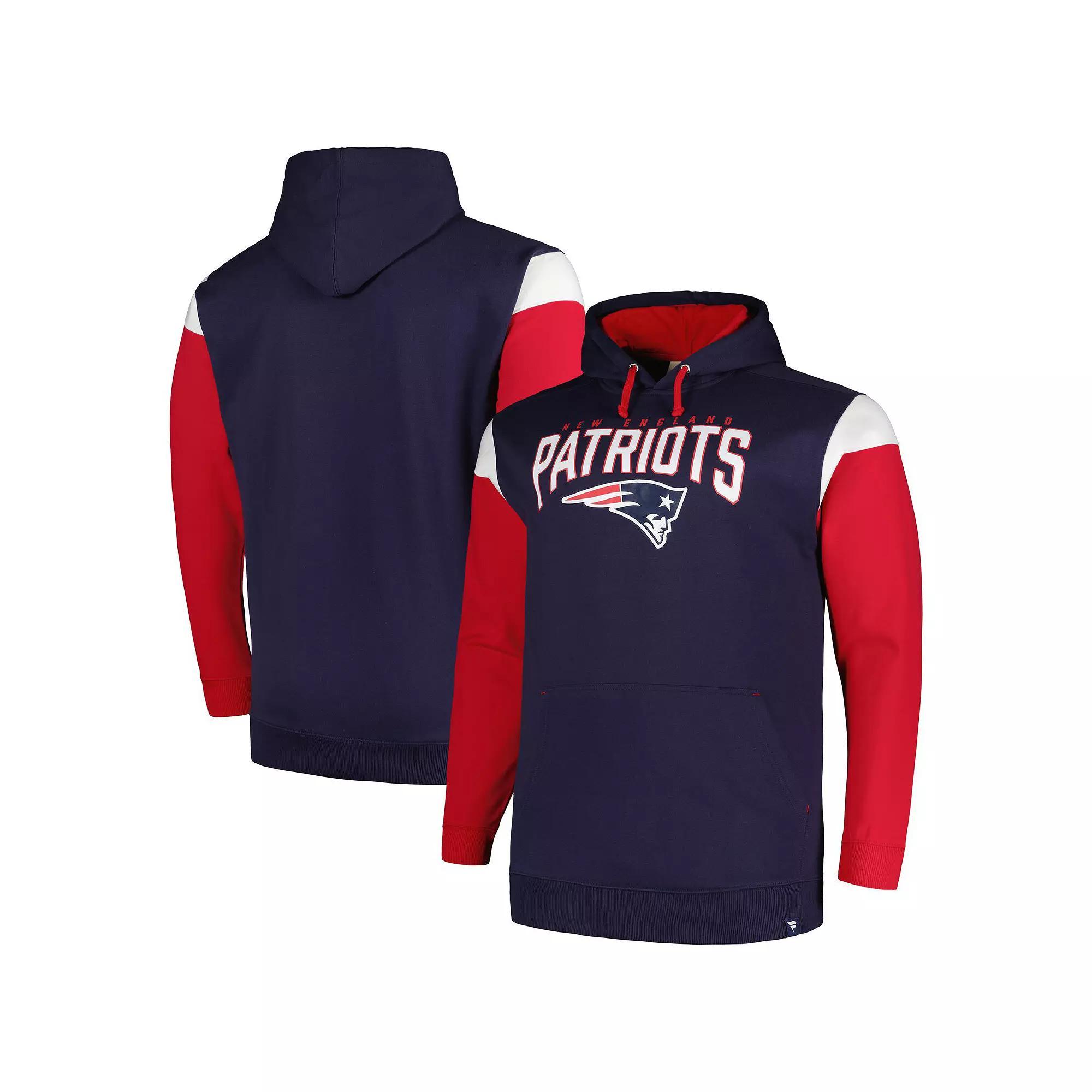 Men's Profile Navy New England Patriots Big & Tall Trench Battle Pullover Hoodie, Size: 2XB, Blue Product Image