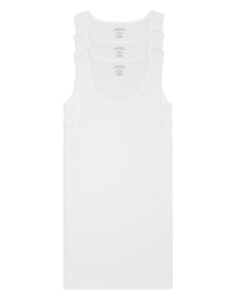 Men's Calvin Klein 3-pack Tank Top, Size: Large, White Product Image