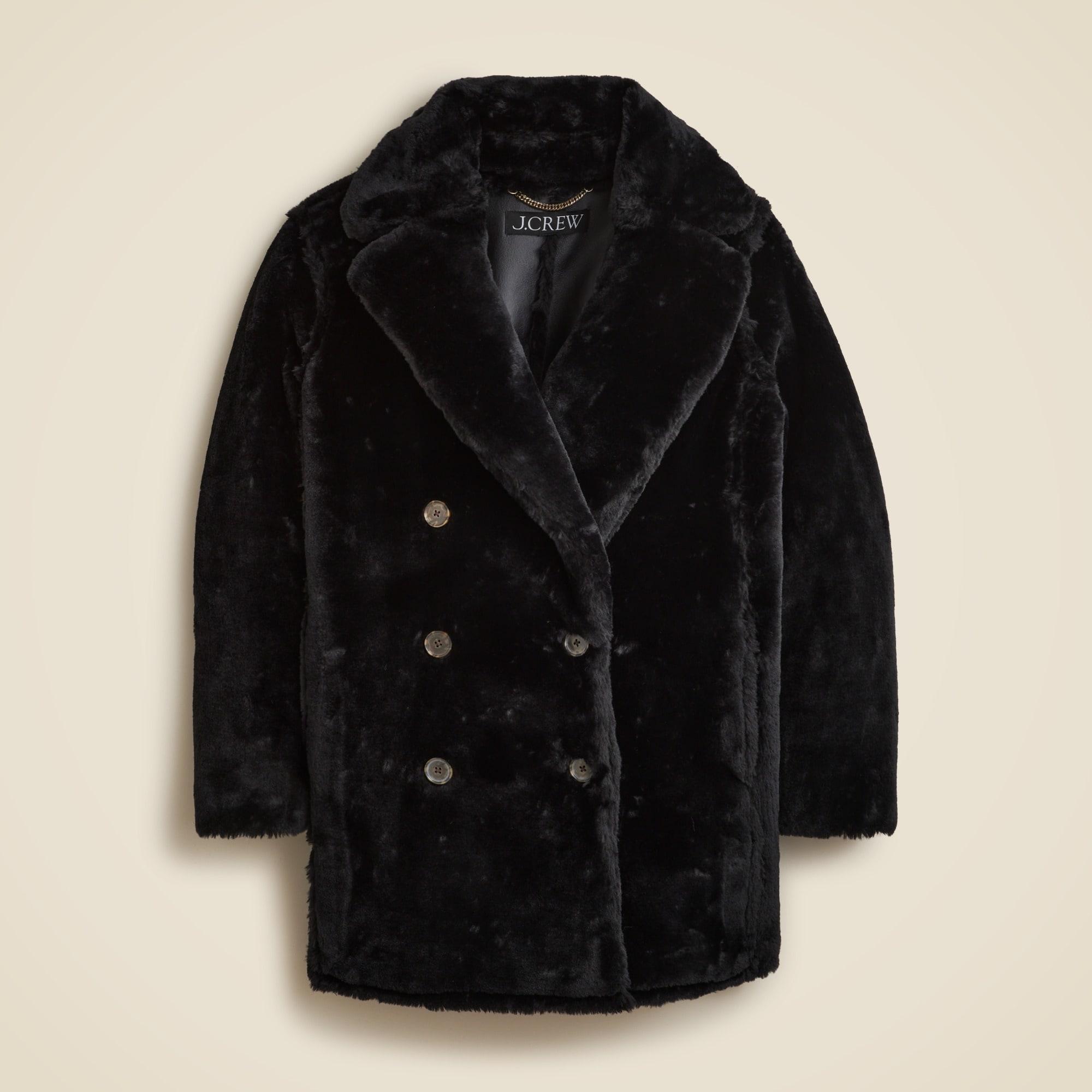 Faux-fur peacoat Product Image