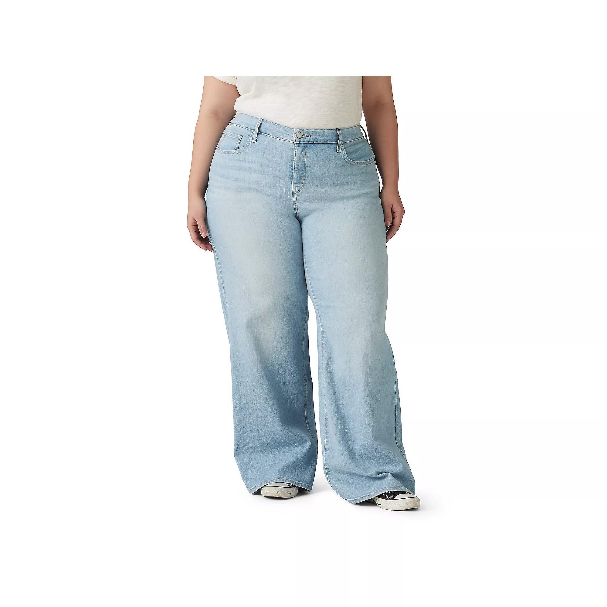 Plus Size Levi's® 318 Shaping Wide-Leg Jeans, Women's, Size: 20 - Regular, Tall Glass Of Water Product Image