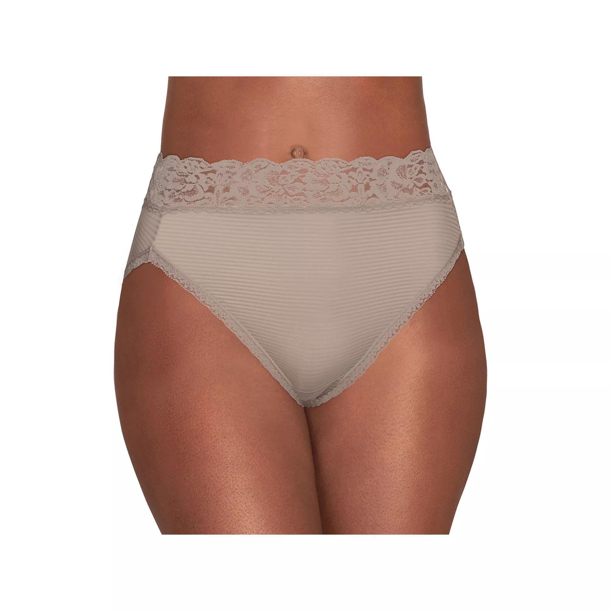 Womens Vanity Fair Lingerie Flattering Lace Hi-Cut Panty 13280 Product Image