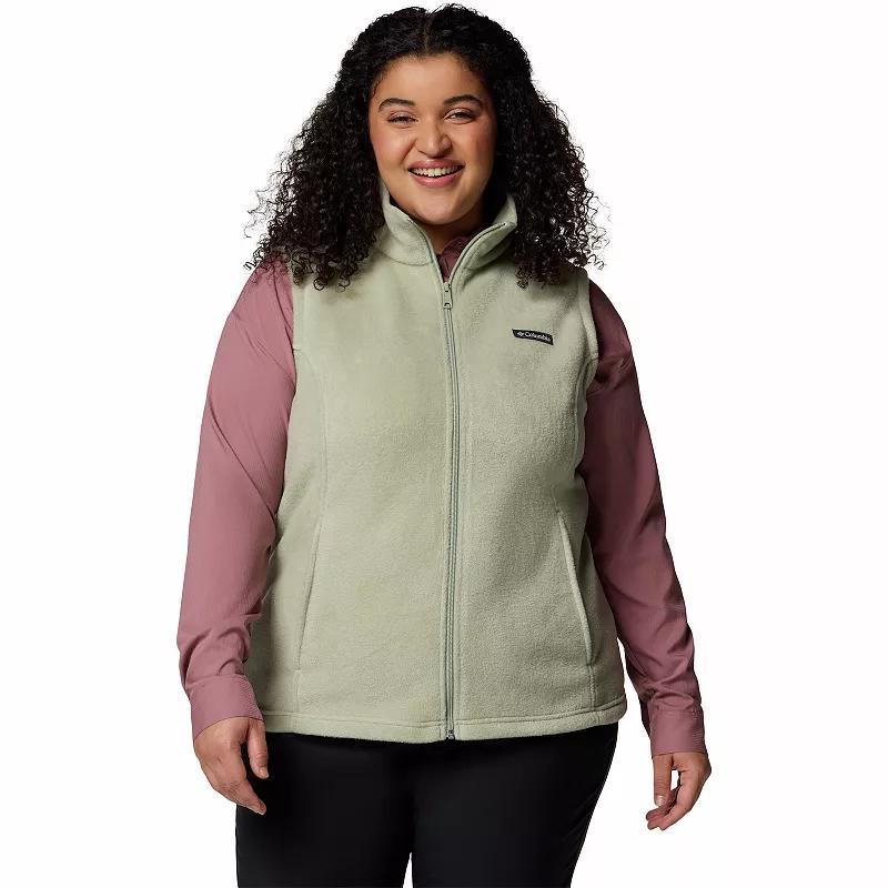 Plus Size Columbia Benton Springs Fleece Vest, Women's, Size: 2XL, Safari Product Image