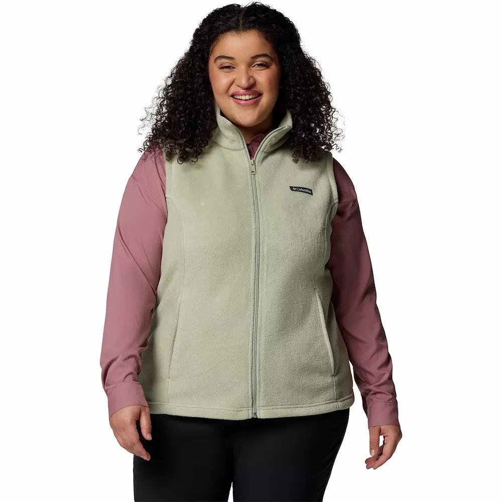 Plus Size Columbia Benton Springs Fleece Vest, Women's, Size: 2XL, Safari Product Image
