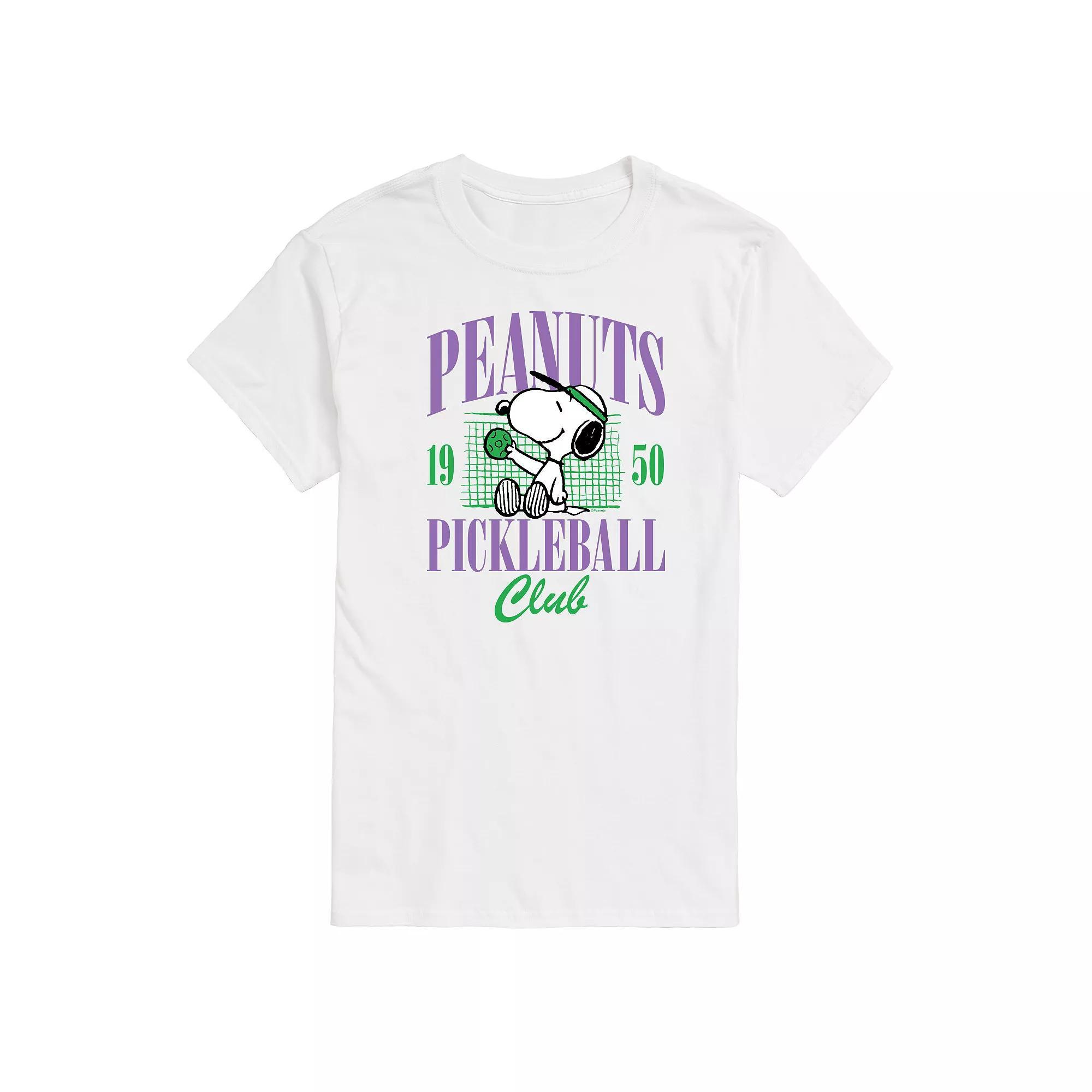 Big & Tall Peanuts Snoopy Pickleball Club Est. 1950 Graphic Tee, Mens Product Image