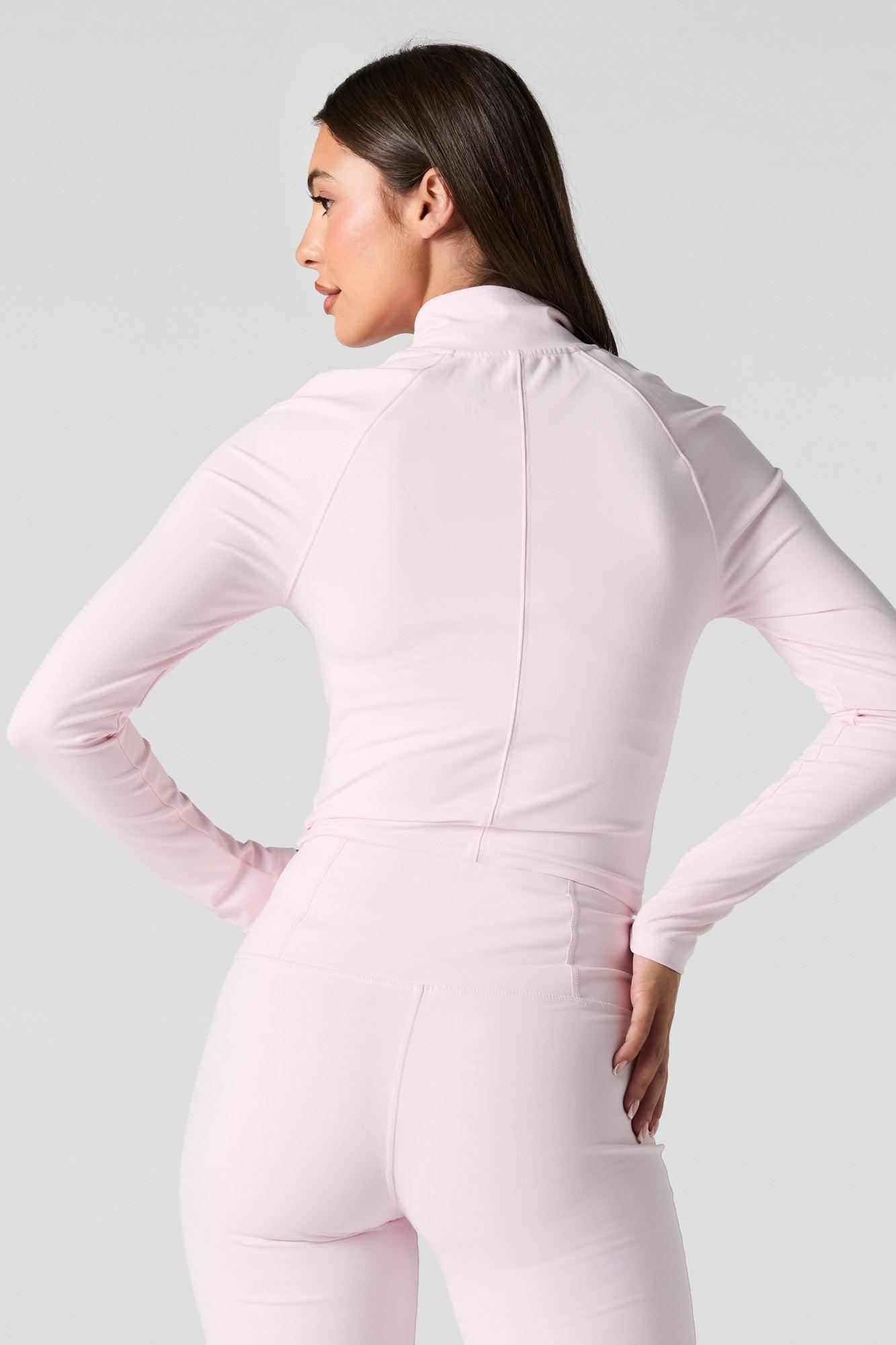 Active Mock Zip-Up Long Sleeve Top Female Product Image