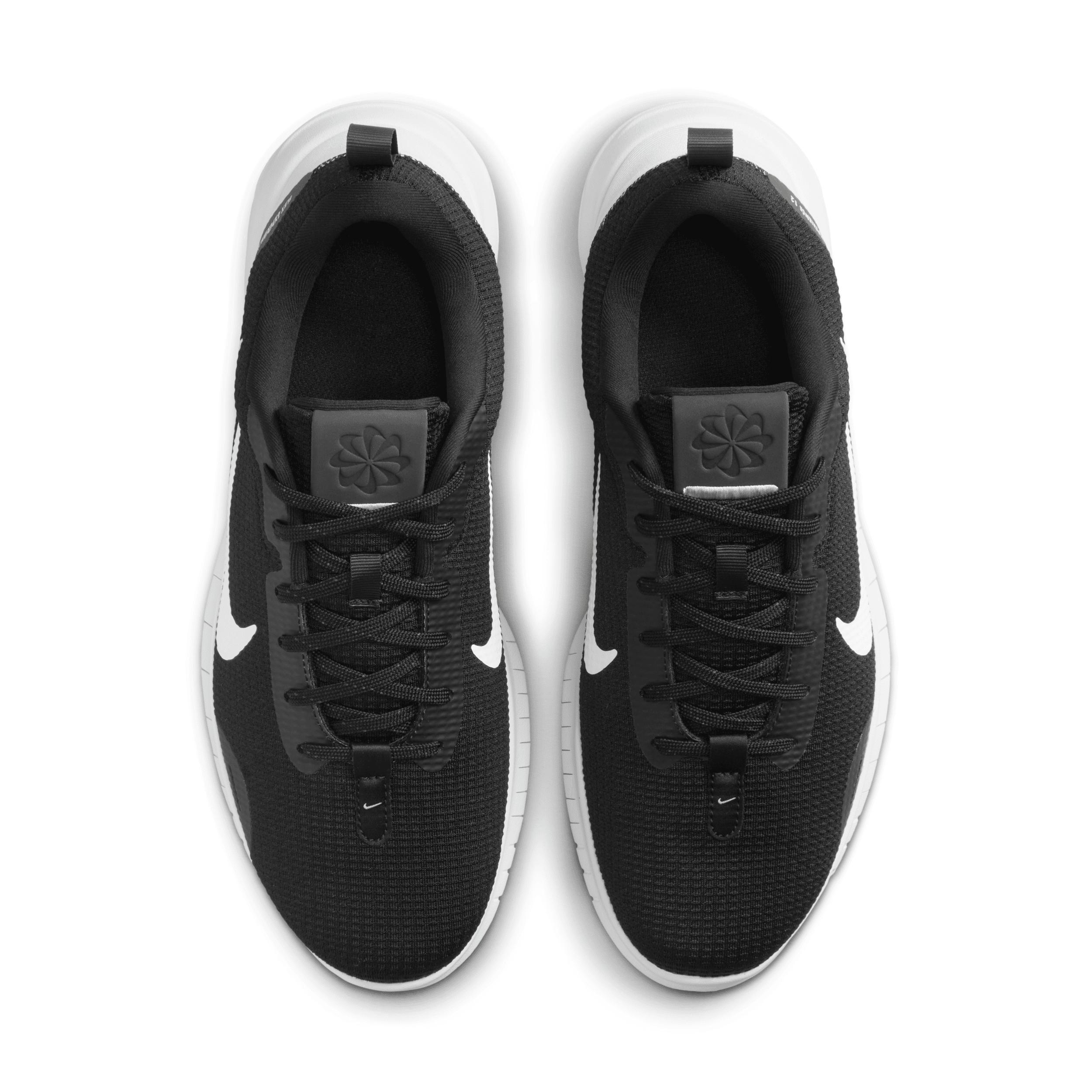Nike Flex Experience Run 12 Men's Road Running Shoes, Size: 15 4E, Black White Gray Product Image