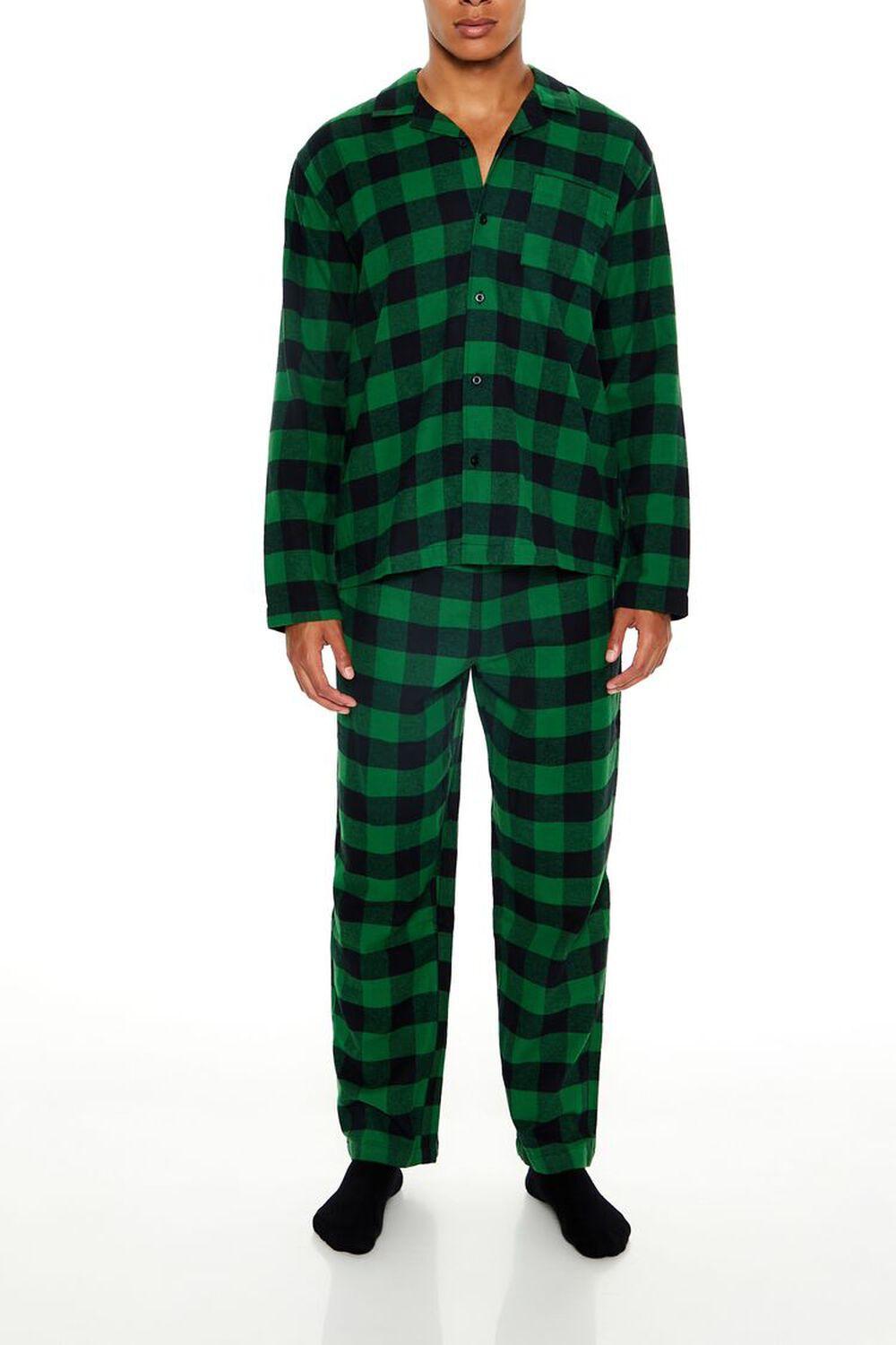 Plaid Flannel Pajama Shirt | Forever 21 Product Image