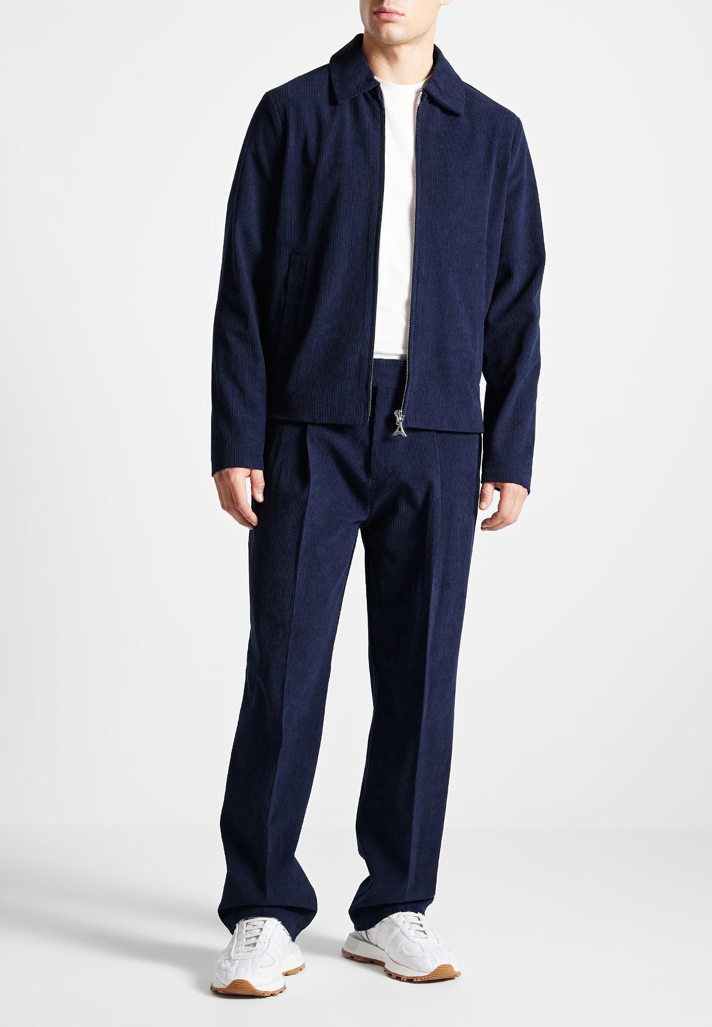 Corduroy Jacket - Navy Male Product Image