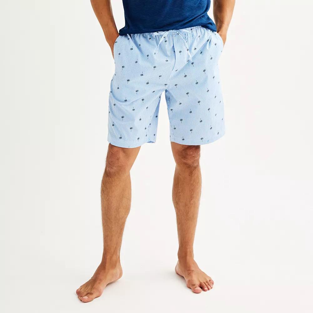 Men's Sonoma Goods For Life® Woven Pajama Shorts, Size: XXL, Blue Twig Product Image