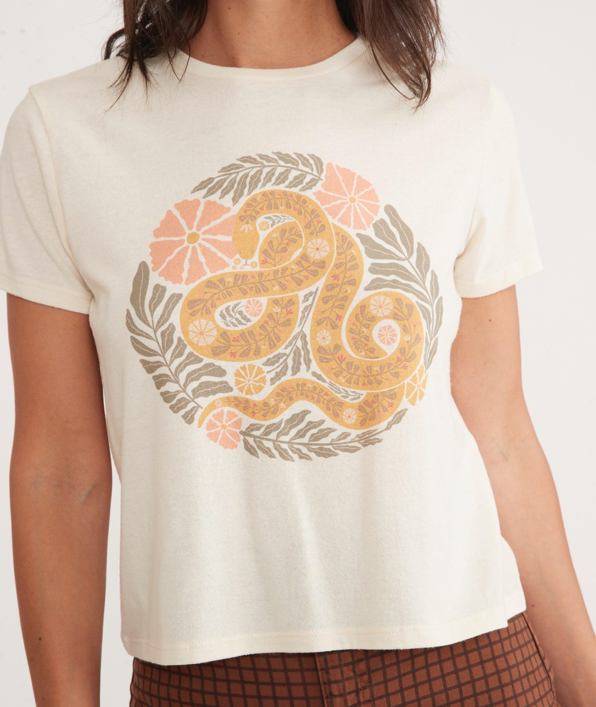 Re-Spun Crop Graphic Tee Product Image