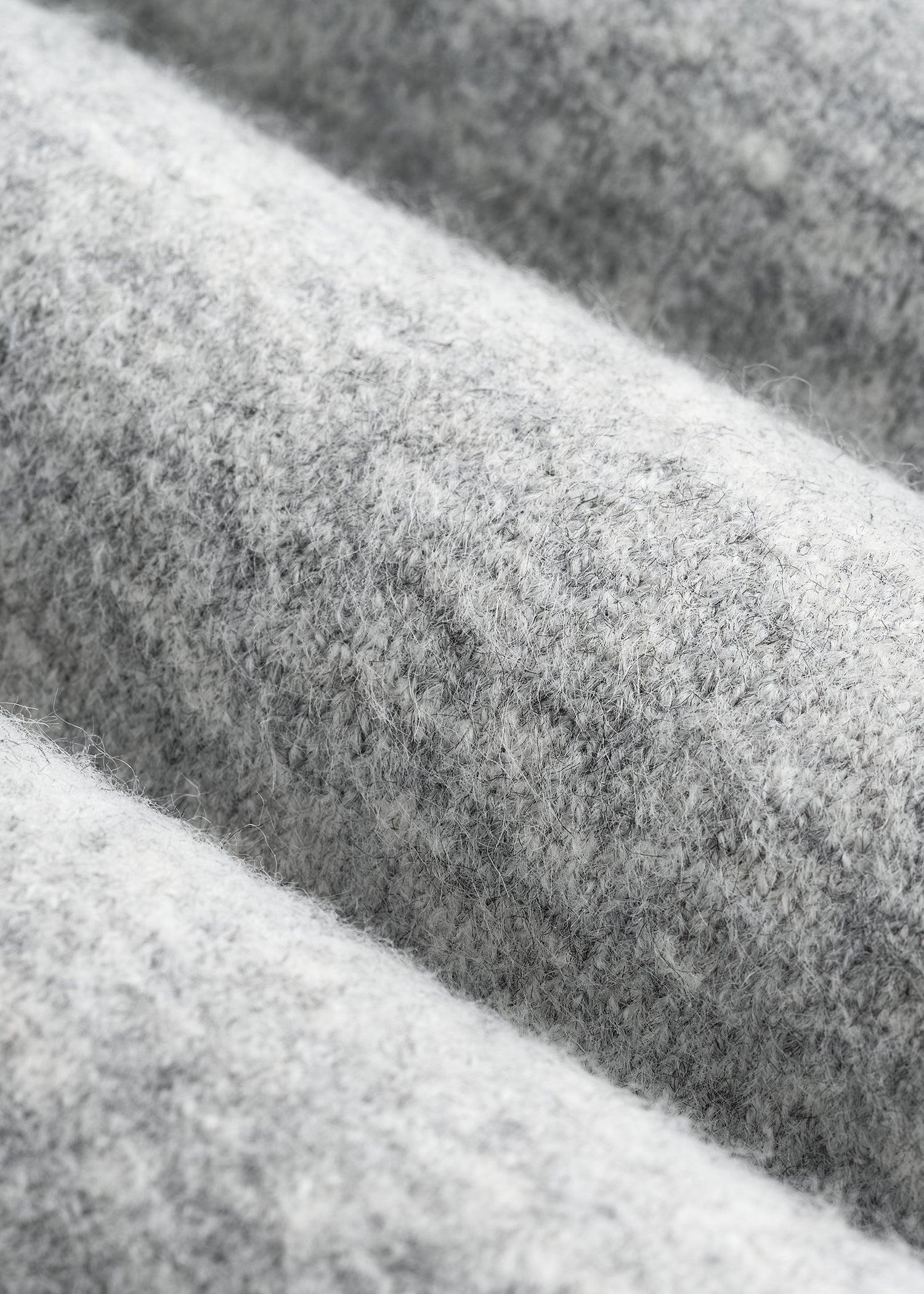 Relaxed Crewneck Wool Blend Tall Women's Sweater in Grey Mix Female Product Image