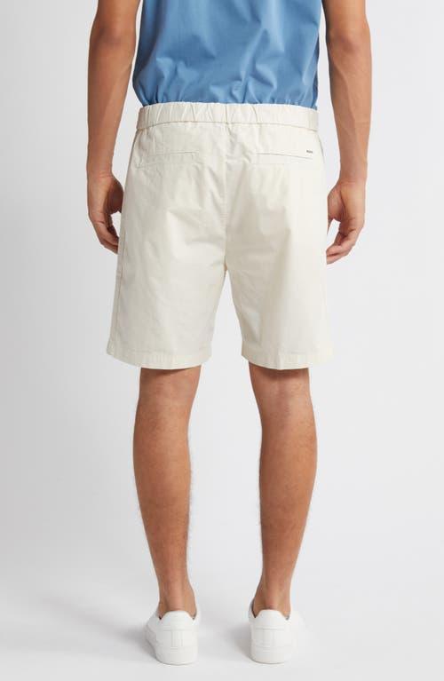 HUGO BOSS Boss Kenosh Stretch Cotton Shorts In Open White Product Image