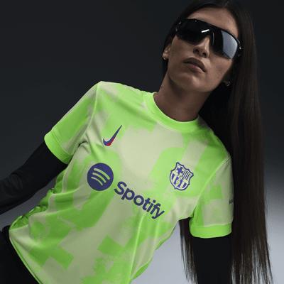 Women's Nike  Yellow Barcelona 2024/25 Third Replica Jersey, Size: XL, Bar Yellow Product Image