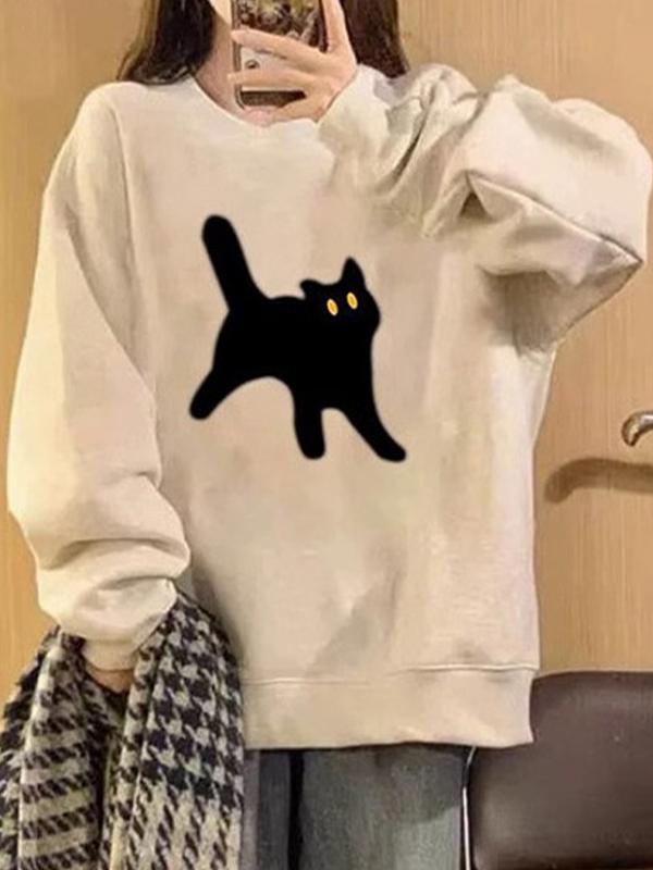 American Retro Oversize Sweatshirts Product Image