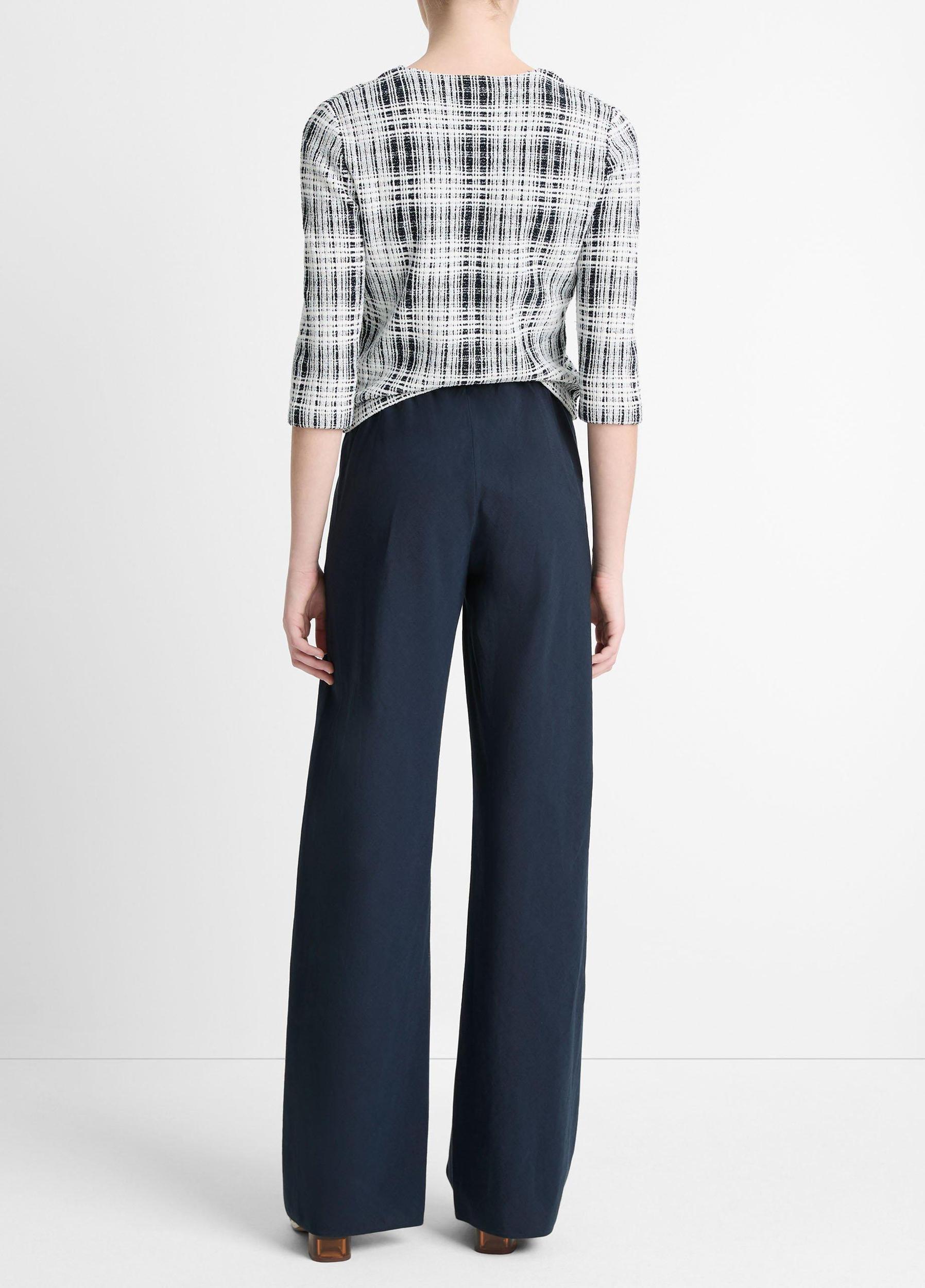 Womens Cotton-Blend Straight-Leg Pants Product Image