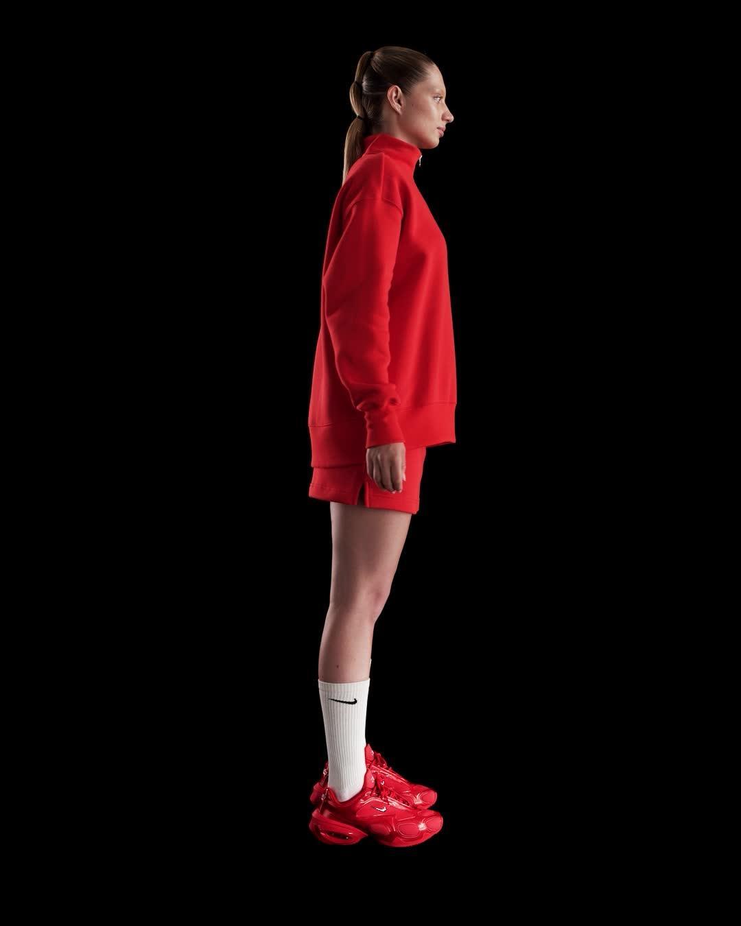Women's Nike Sportswear Phoenix Fleece Oversized 1/4-Zip Long Sweatshirt Product Image