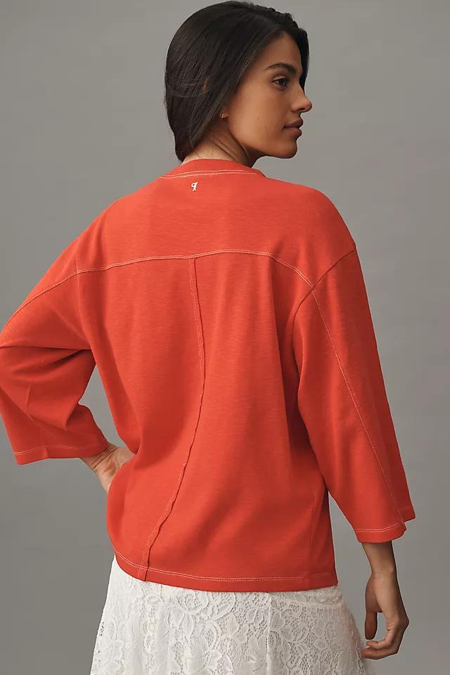 Pilcro 3/4 Sleeve Varsity Tee Product Image
