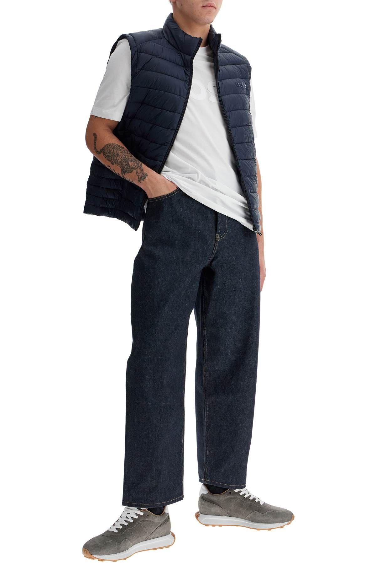 HUGO BOSS Boss Men's Foldable Padded Vest In Blue Product Image