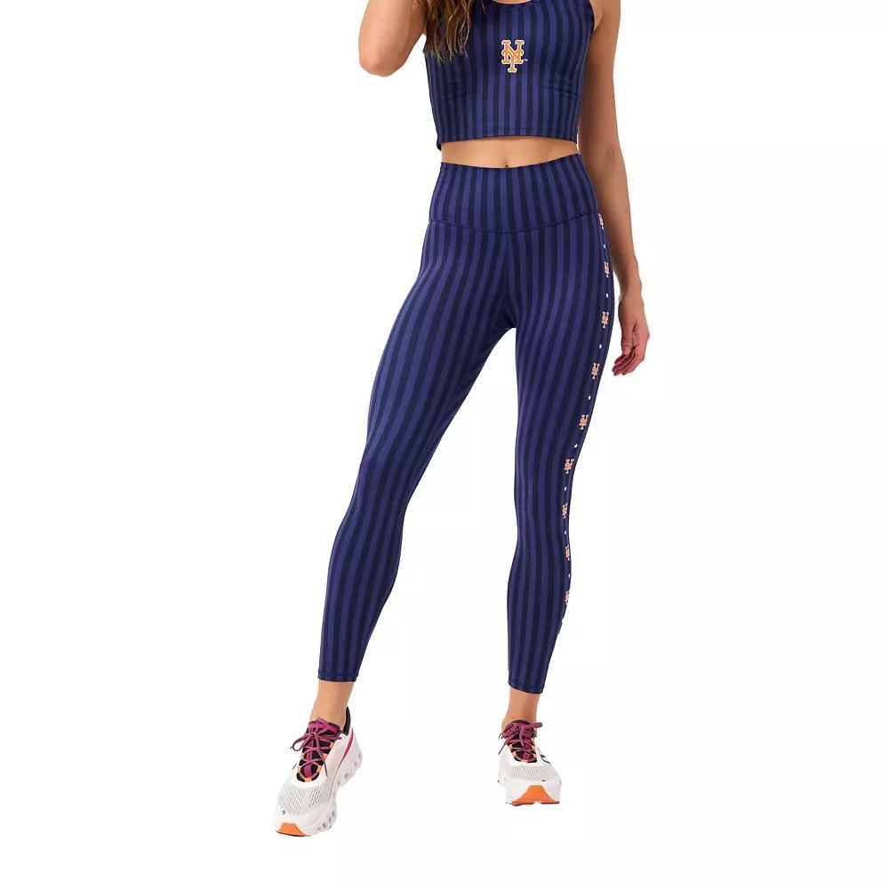 Women's Terez Navy New York Mets TLC Printed Leggings, Size: Large, Blue Product Image