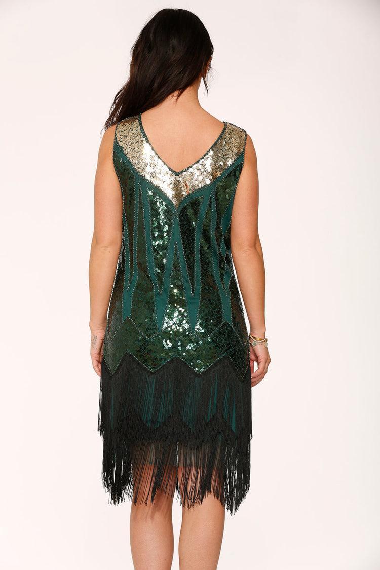 Green Flapper Dress Product Image