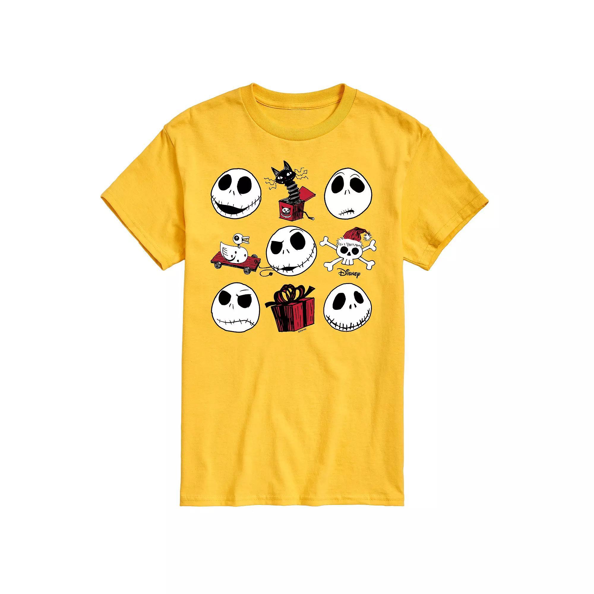 Disneys The Nightmare Before Christmas Jack Mens Grid Graphic Tee Product Image